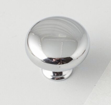 Button Knob, 31mm, Chrome - Kitchen Handles by BA Components, available from shopkitchensonline.co.uk