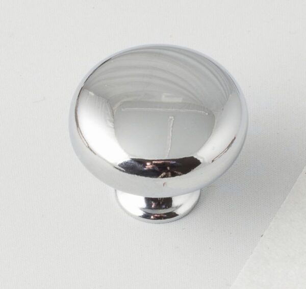 Button Knob, 31mm, Chrome - Kitchen Handles by BA Components, available from shopkitchensonline.co.uk