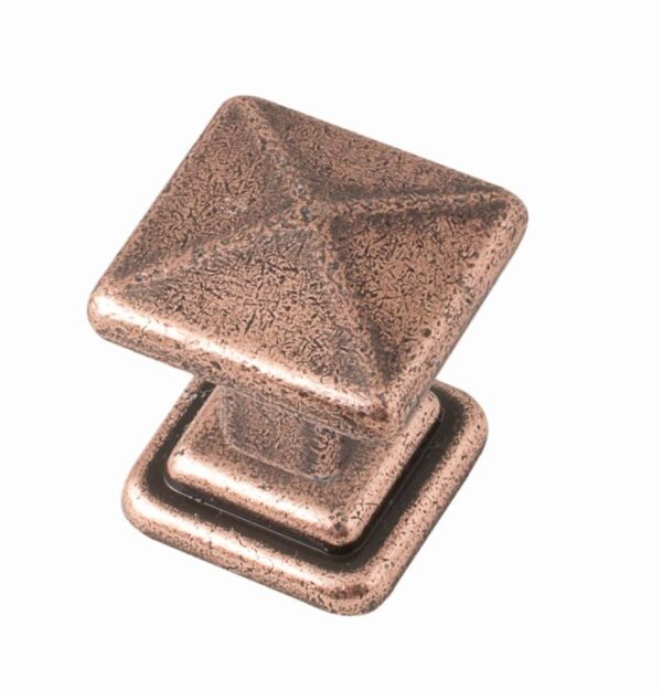 Cross Knob, 25mm, Antique Copper - Kitchen Handles by BA Components, available from shopkitchensonline.co.uk