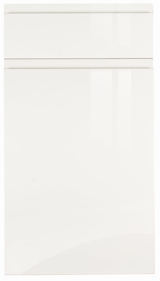 Lacarre Gloss White Door - a J-Profile kitchen available from shopkitchensonline.co.uk