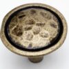 Mottled Knob, 35mm, Antique brass - Kitchen Handles by BA Components, available from shopkitchensonline.co.uk