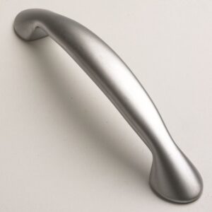 Oval End D Handle, 166mm Satin Chrome - Kitchen Handles by BA Components, available from shopkitchensonline.co.uk