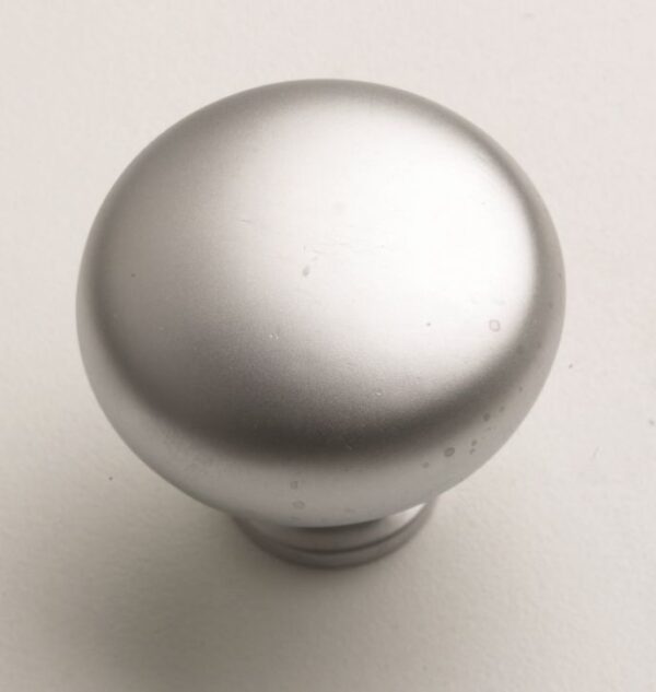 Round Knob, 32mm Satin Chrome - Kitchen Handles by BA Components, available from shopkitchensonline.co.uk