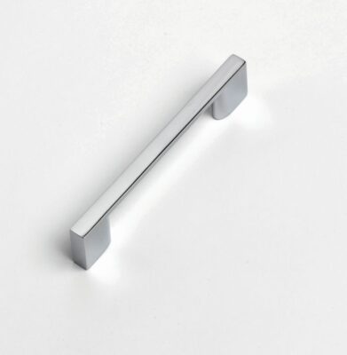 Slim D Handle 120mm, Chrome - Kitchen Handles by BA Components, available from shopkitchensonline.co.uk