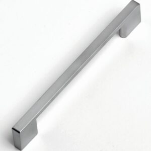 Slim Square D Handle 190mm, Stainless Steel - Kitchen Handles by BA Components, available from shopkitchensonline.co.uk