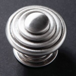 Stepped Knob, 35mm, Satin Chrome - Kitchen Handles by BA Components, available from shopkitchensonline.co.uk