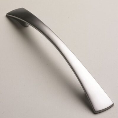 Tapered Bow Handle, 184mm, Satin Chrome - Kitchen Handles by BA Components, available from shopkitchensonline.co.uk