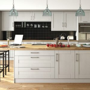 Wilton Oakgrain Grey Shaker Kitchen - From the Blossom Avenue Classic Collection, available from shopkitchensonline.co.uk