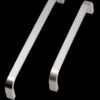 Contemporary D Handles, 134mm / 166mm, Brushed Nickel - Kitchen Handles by BA Components, available from shopkitchensonline.co.uk