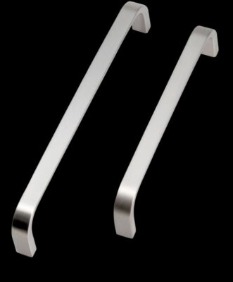 Contemporary D Handles, 134mm / 166mm, Brushed Nickel - Kitchen Handles by BA Components, available from shopkitchensonline.co.uk