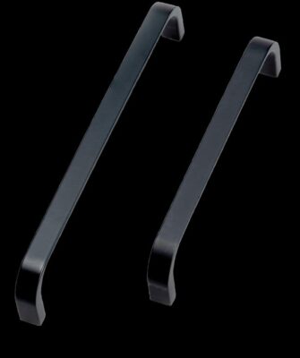 Contemporary D Handles, 134mm / 166mm, Matt Black - Kitchen Handles by BA Components, available from shopkitchensonline.co.uk