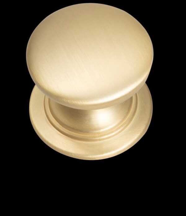 Windsor Knob, 38mm, Satin Brass - Kitchen Handles by BA Components, available from shopkitchensonline.co.uk